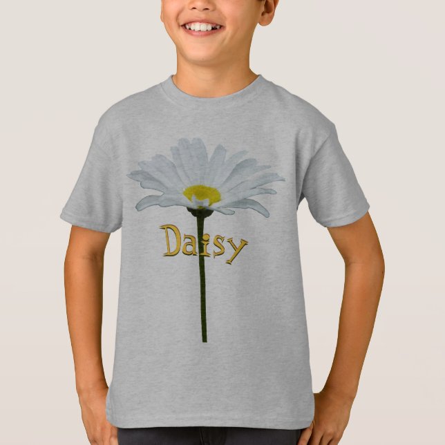 Camiseta de margarita para niños personaliza camis (Anverso)
