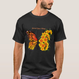 Camiseta de mariposa amarilla