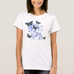 Camiseta de mariposa azul