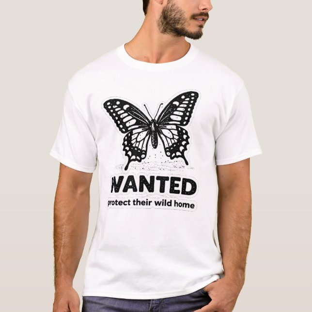 Camiseta de mariposa cola de golondrina regalo par (Anverso)