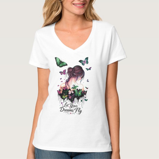 Camiseta de Mariposa | Coquette Fairycore Capricho (Anverso)