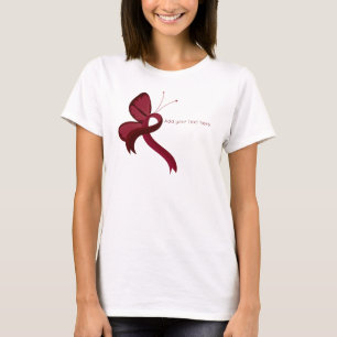 Camiseta de mariposa de la cinta para la toma de c