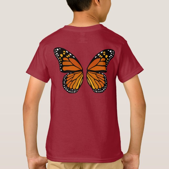 Camiseta de mariposa de mariposa de niño Tee (Reverso)