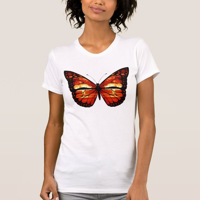 Camiseta de Mariposa de Nube de Hongo Atómico (Anverso)