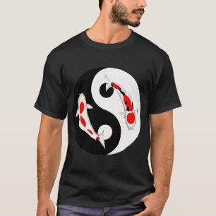 Camiseta de mariposa de pez Koi Ying Yang Nishikig
