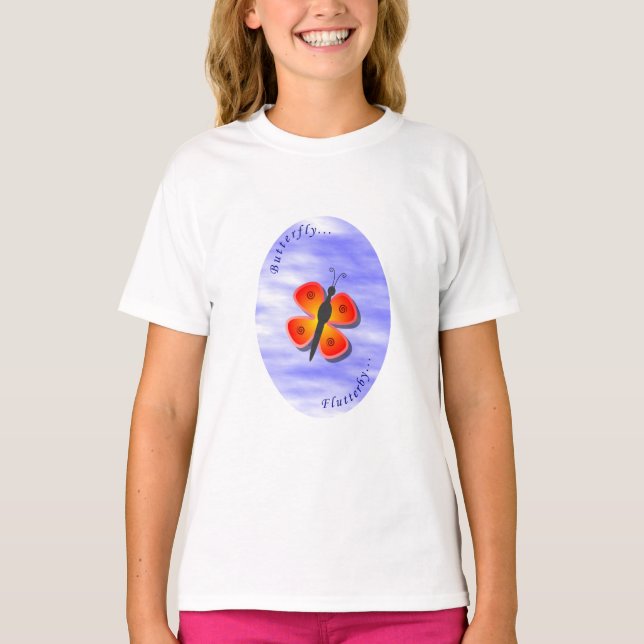 Camiseta de mariposa Flutterby (Anverso)