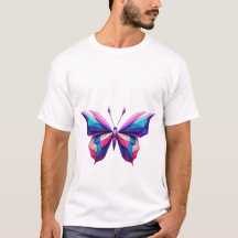 Camiseta de mariposa geométrica