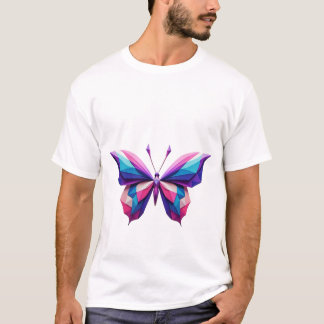 Camiseta de mariposa geométrica