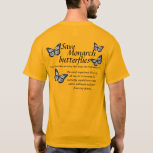 Camiseta de mariposa monarca
