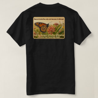 Camiseta de mariposa monarca