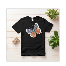 Camiseta de mariposa mosca volada