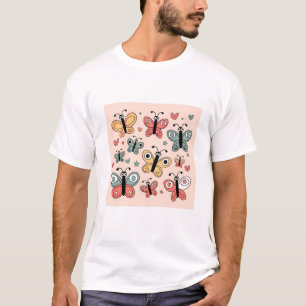 Camiseta de mariposa original de la mariposa del P