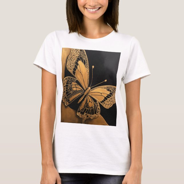 camiseta de mariposa para chicas (Anverso)