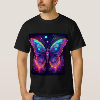 Camiseta de mariposa psicodélica