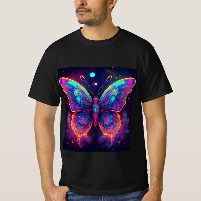 Camiseta de mariposa psicodélica (Anverso)