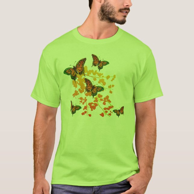 Camiseta de mariposa verde (Anverso)
