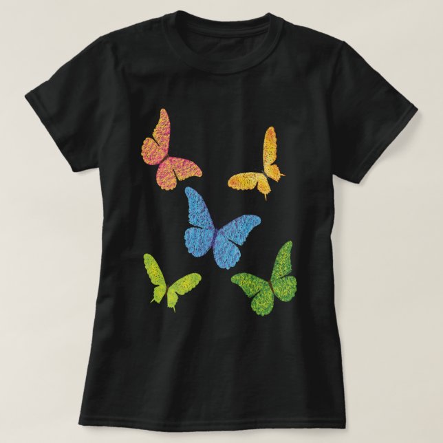 Camiseta de mariposas (Diseño del anverso)