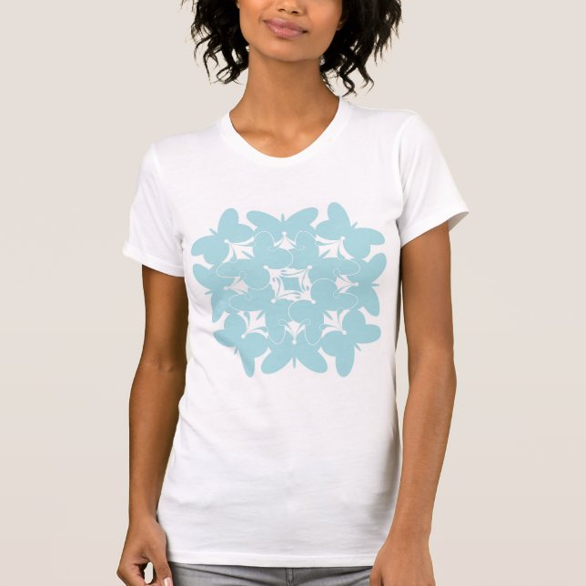 Camiseta de mariposas azules para bebés (Anverso)