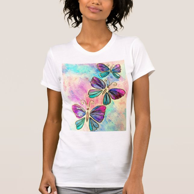 Camiseta de mariposas voladoras (Anverso)