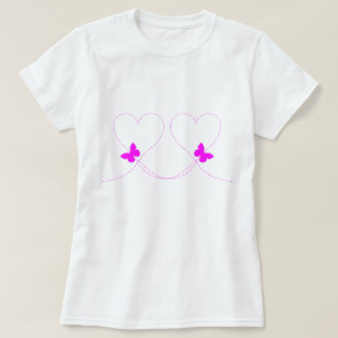 Camiseta de mariposas voladoras