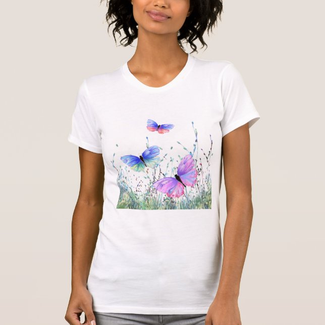 Camiseta de mariposas voladoras (Anverso)