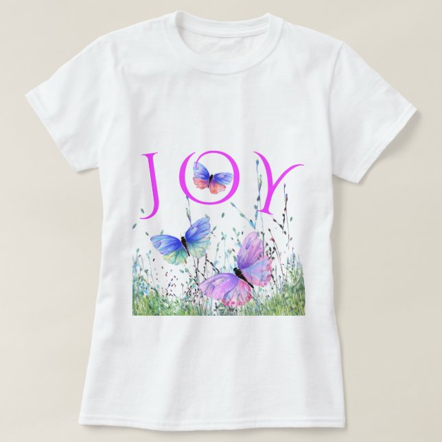 Camiseta de mariposas voladoras (Diseño del anverso)