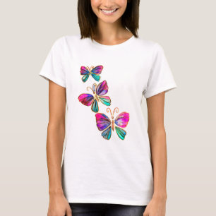 Camiseta de mariposas voladoras acuáticas