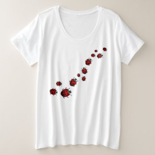 Camiseta de Mariquita para Mujer Talla Plus Camise