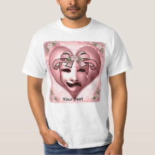 Camiseta de máscara de actor femenino