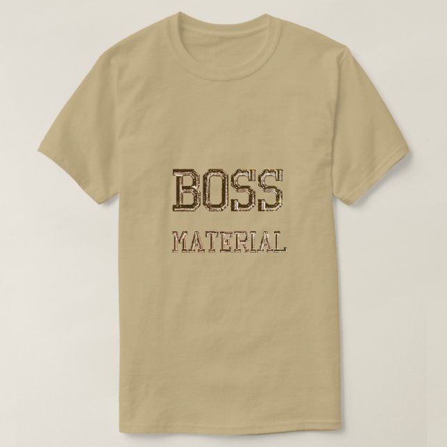 Camiseta de material de jefe (Diseño del anverso)