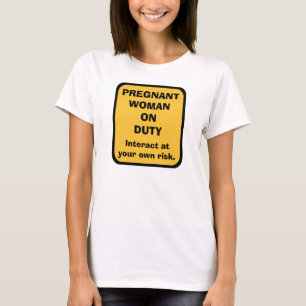 Camiseta de maternidad chistosa del embarazo -- DE