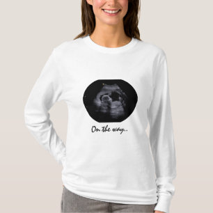 Camiseta de maternidad con imagen de sonografía