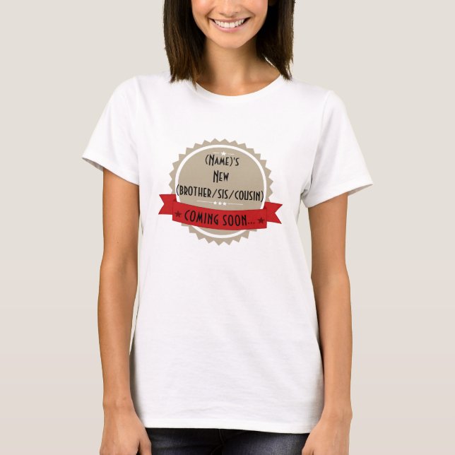 Camiseta de Maternidad de Invitación para el bebé  (Anverso)