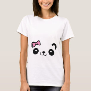 Camiseta de maternidad de panda lindo