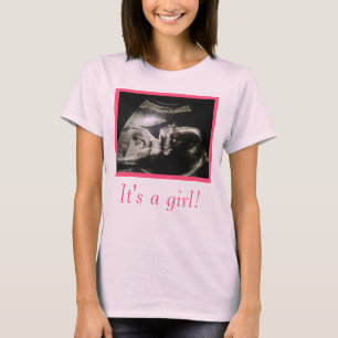 Camiseta de maternidad del ultrasonido a modificar