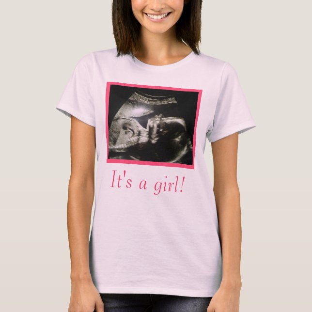 Camiseta de maternidad del ultrasonido a modificar (Anverso)
