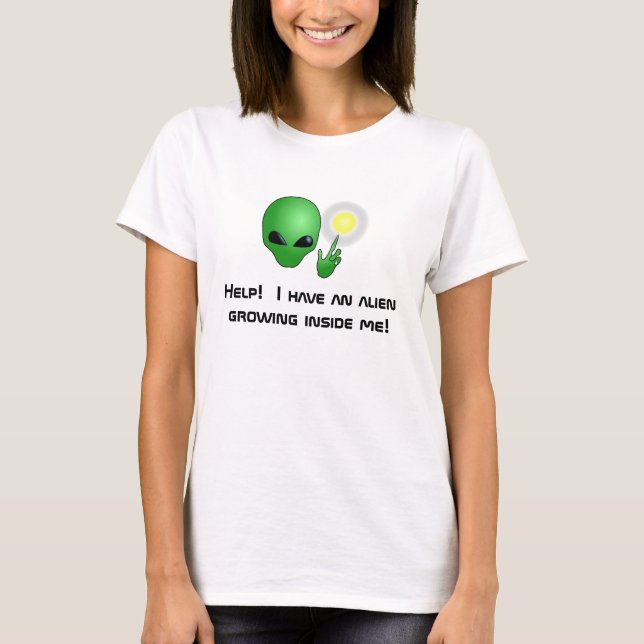 Camiseta de maternidad extranjera verde (Anverso)