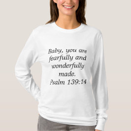Camiseta de maternidad hecha con temor y maravilla