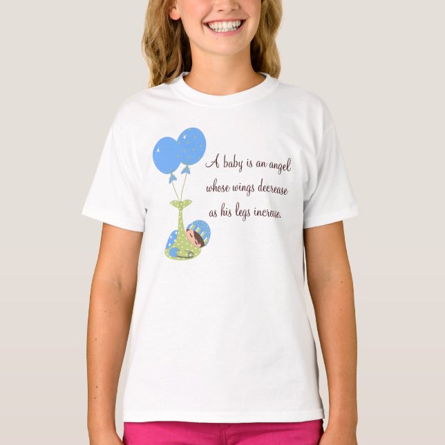 Camiseta de maternidad para bebés (Anverso)