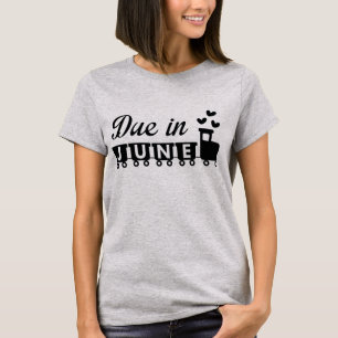 Camiseta de maternidad para junio