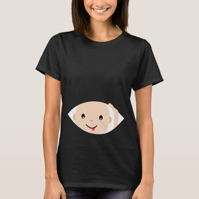 Camiseta de maternidad Peek-A-Boo (Anverso)