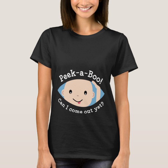 Camiseta de maternidad Peek-A-Boo (Anverso)