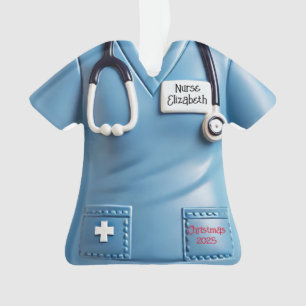 Camiseta de matorrales de enfermeras Adorno de Nav
