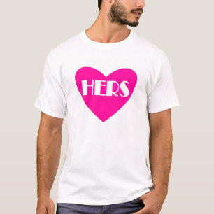 Camiseta de matrimonio con título de Hers Funny