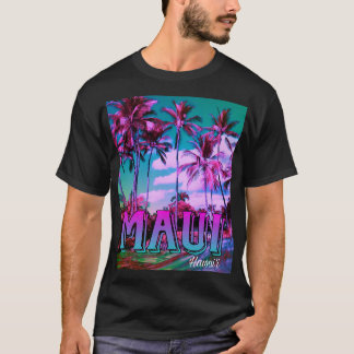 Camiseta de Maui Hawai'i Palmeras 