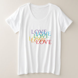 Camiseta de mayor tamaño para las mujeres de RAINB