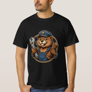 Camiseta de mecánico castor - Llave de taller de c
