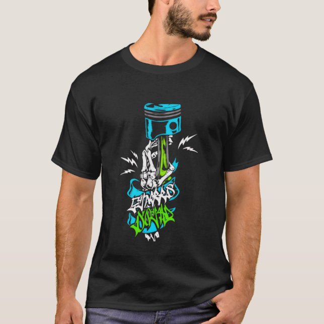 Camiseta de mecánico hecha para ser ruidosa (Anverso)