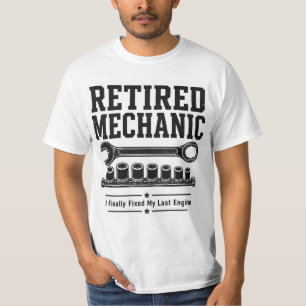 Camiseta de Mecánico Jubilado — Finalmente Arreglé