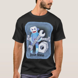 Camiseta de mecánico Sock Monkey Wrench